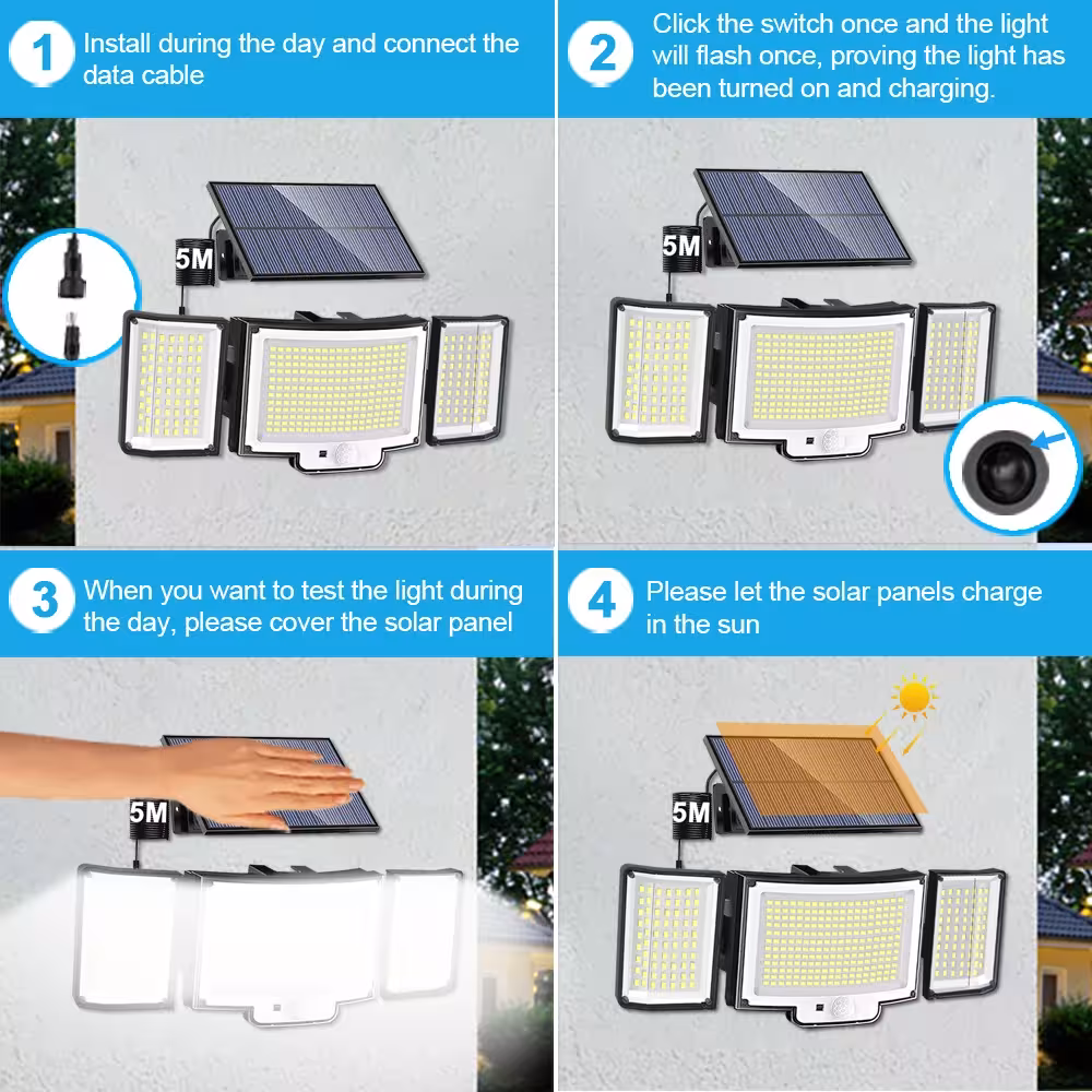 Solar powered outdoor light