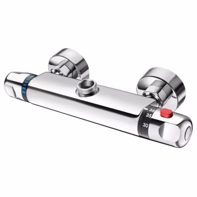 Mitigeur thermostatique de douche avec poignée et fonction de sécurité