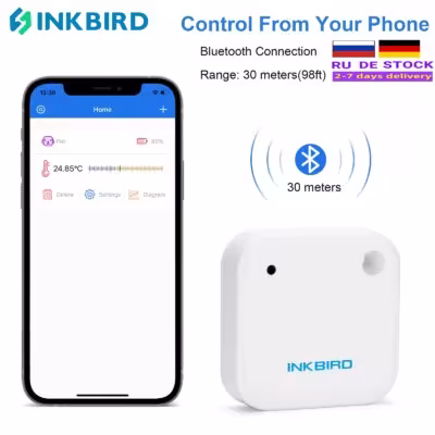 IBS-TH2 Wasserresistenter Bluetooth-Magnettemperatursensor mit App