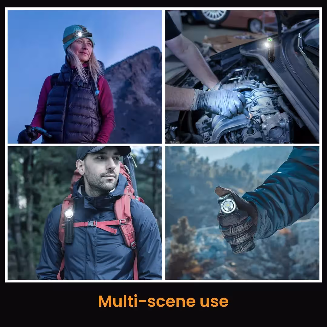 LED headlamp USB C