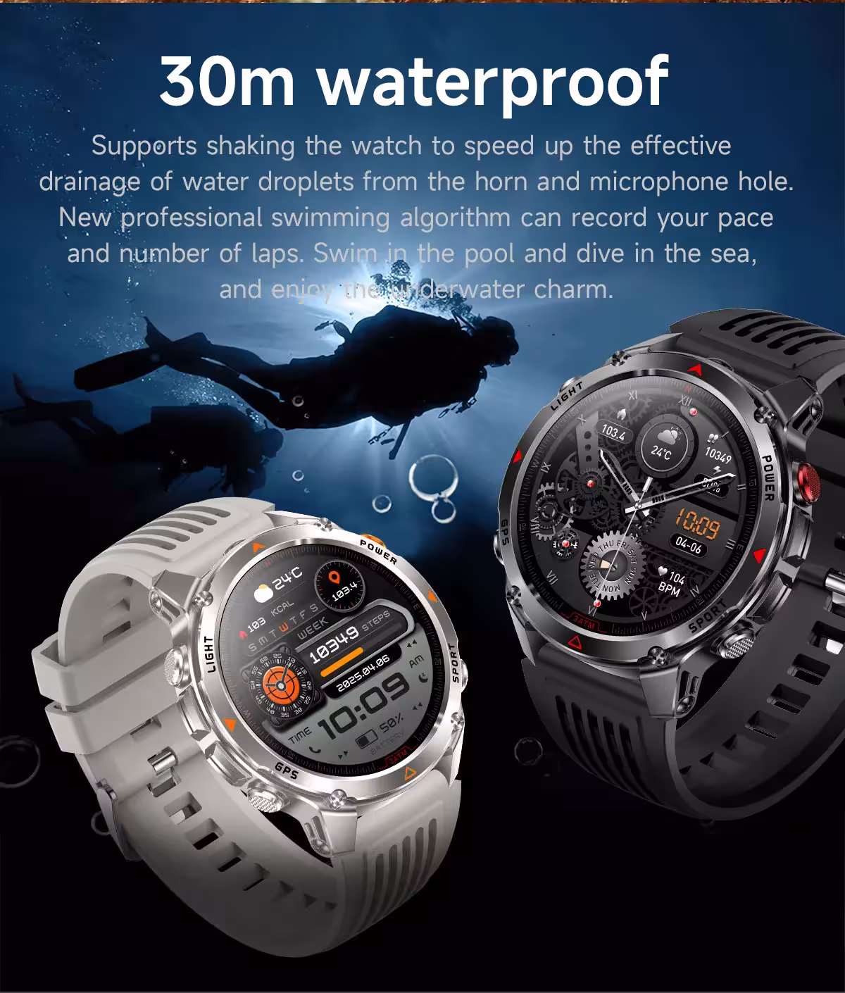 Horloge GPS intelligente pour le sport