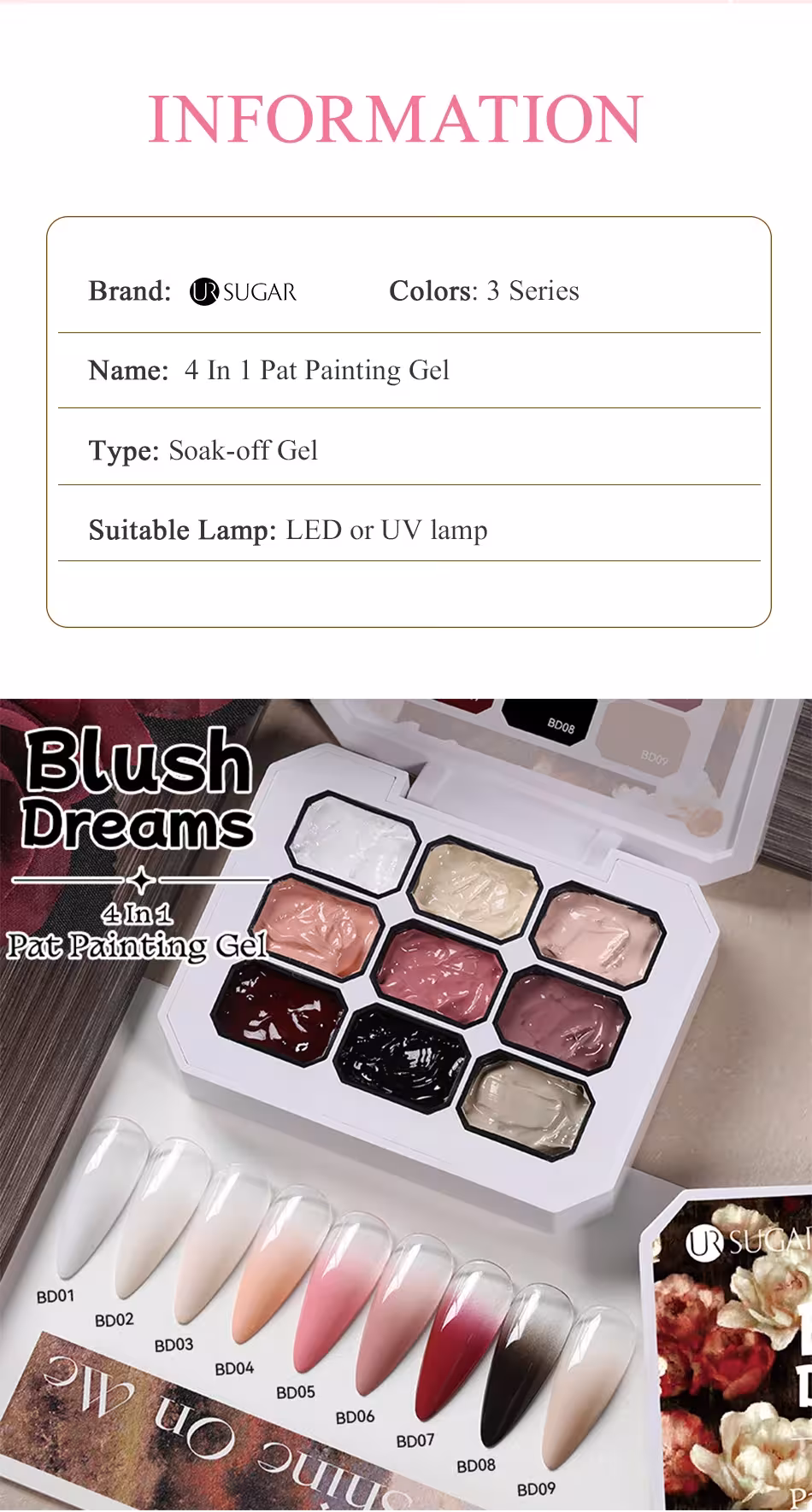 nagų gelis LED UV