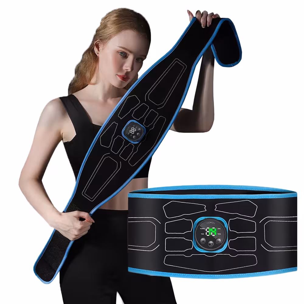 EMS Abdominal Toning Belt Elektrinė Raumenų Stimuliacijos Liemenė Šlaunies Treniruoklis