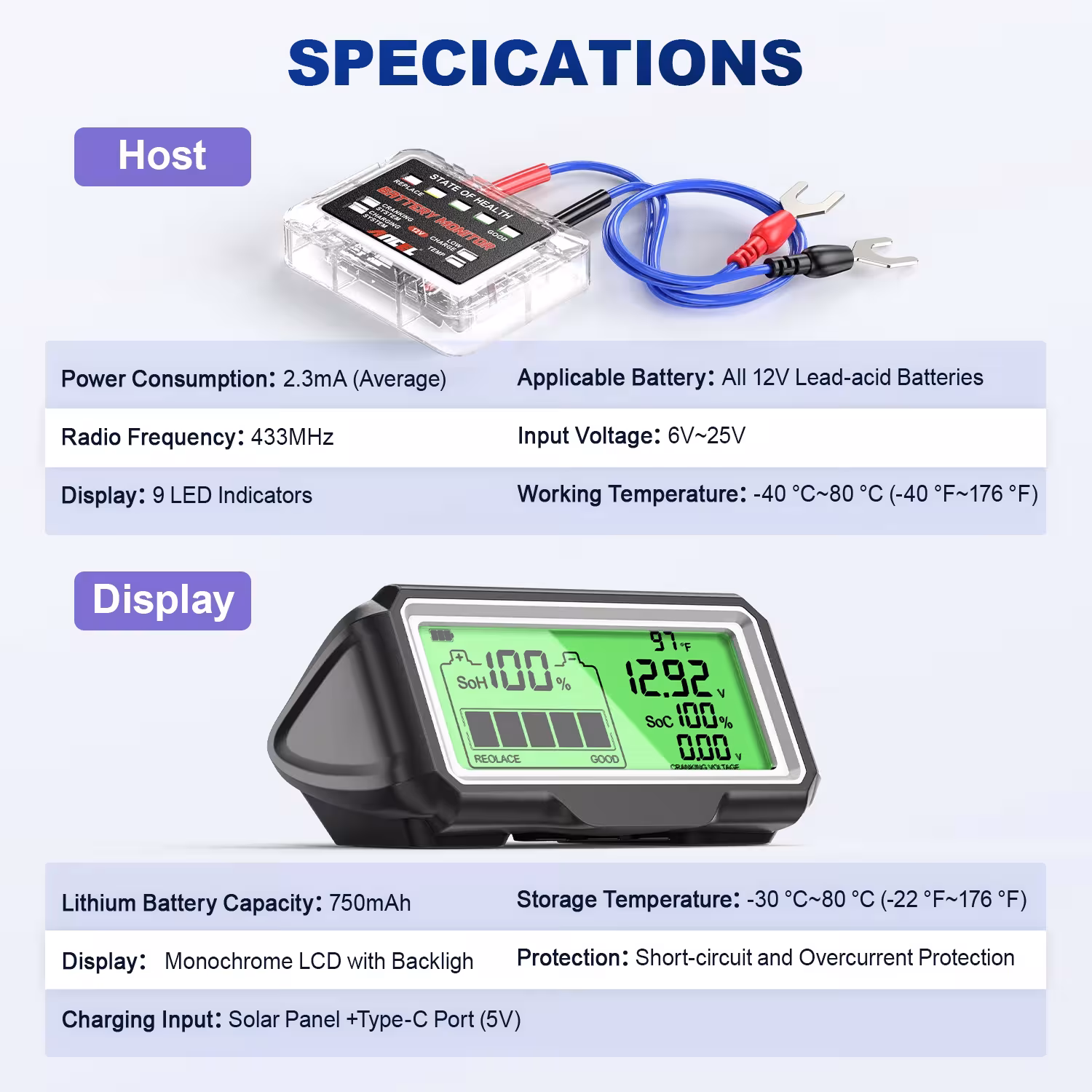 prova della batteria