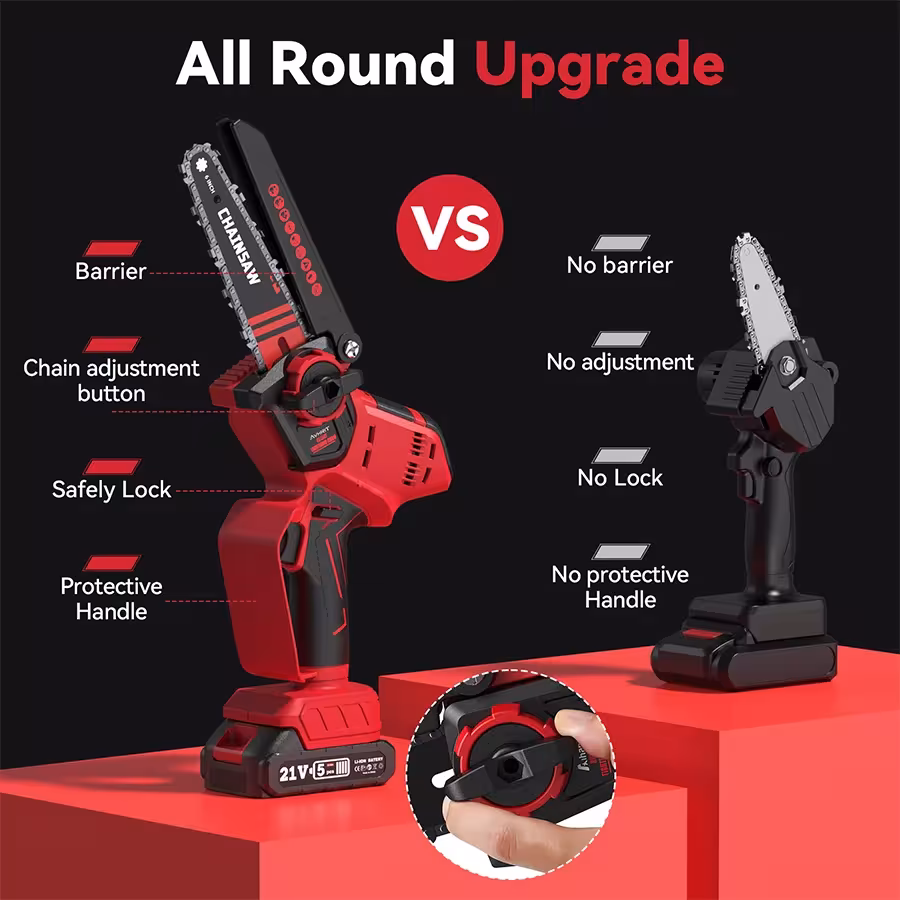 wireless chainsaw 6 inches