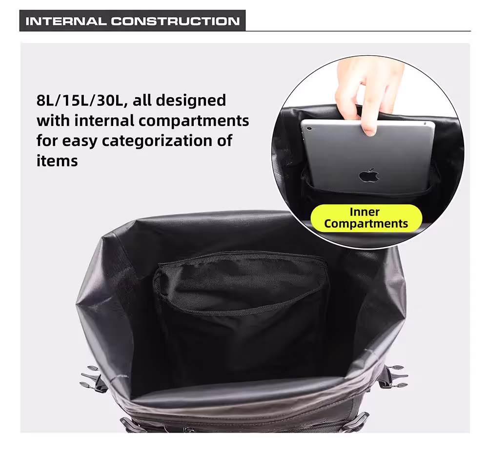 borsa posteriore per moto