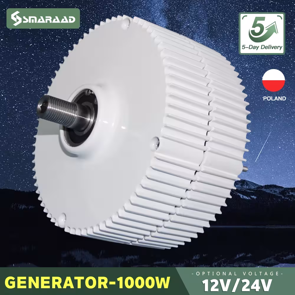 PMG 1000W vėjo turbina generatorius 12V 24V 48V magnetinis dinamo
