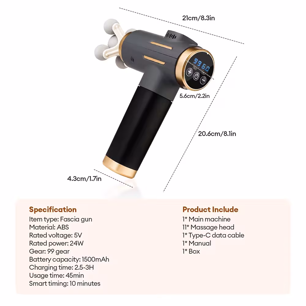 pistola de masaje eléctrico