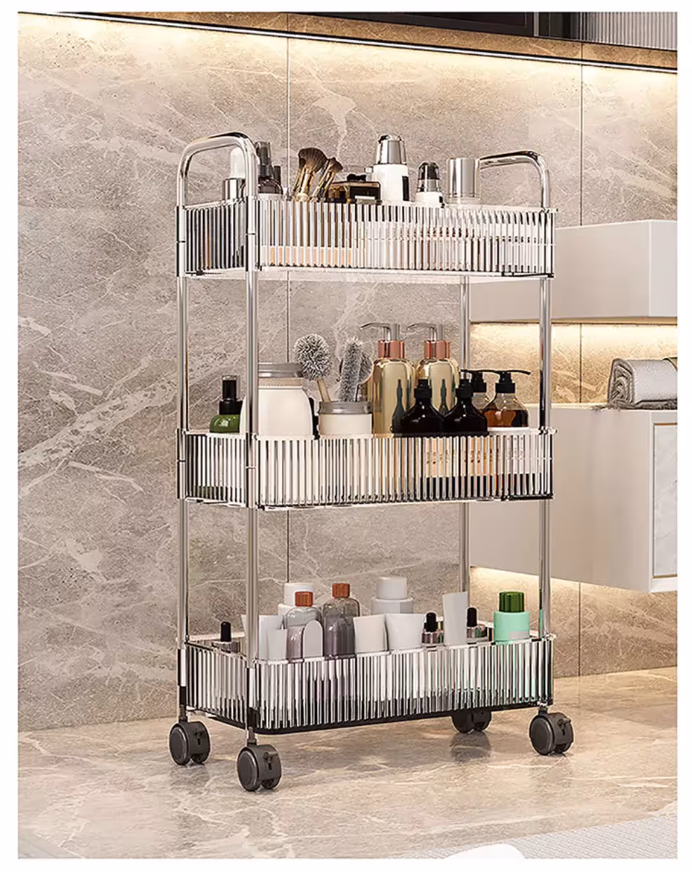 étagère mobile avec roues