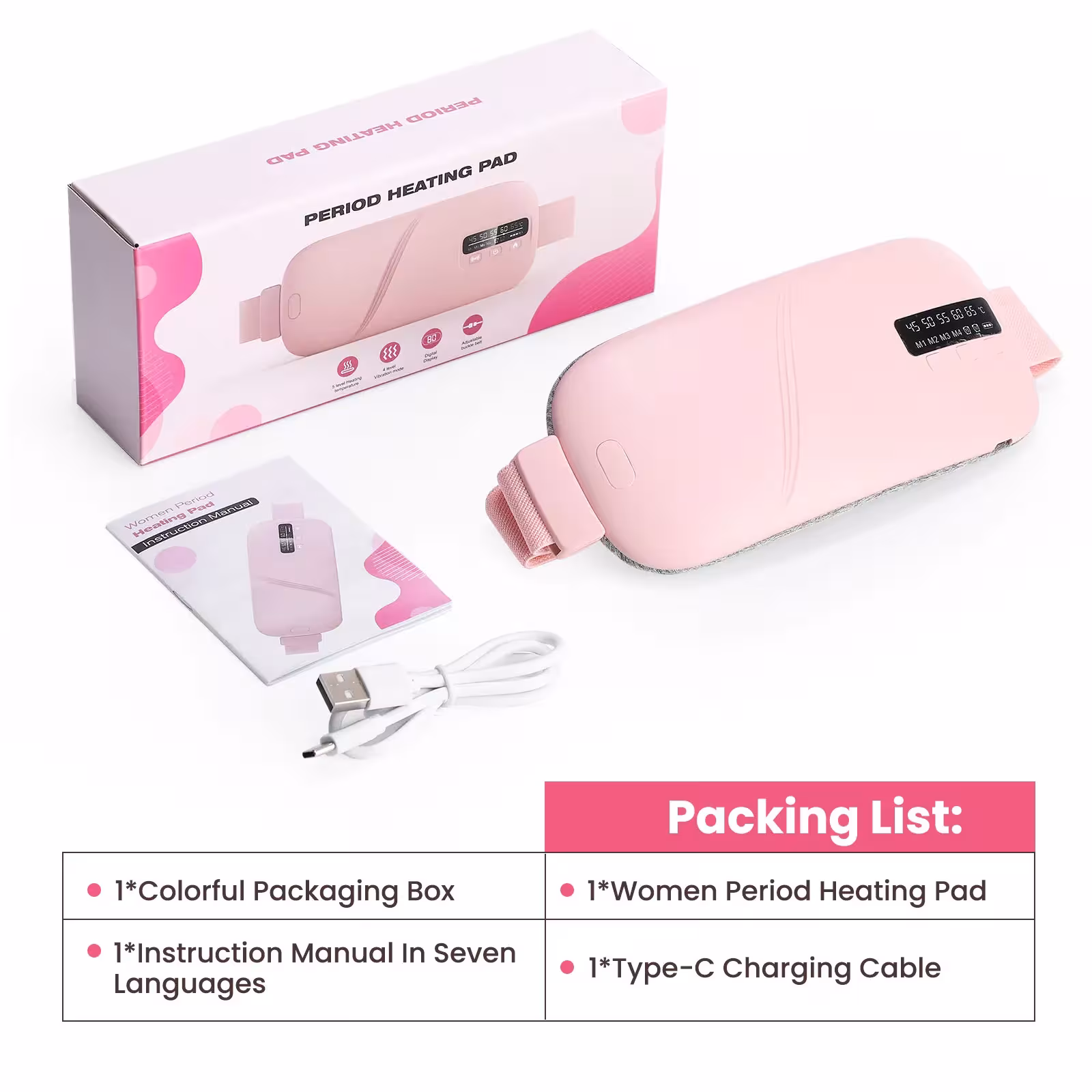 correa de calefacción menstrual