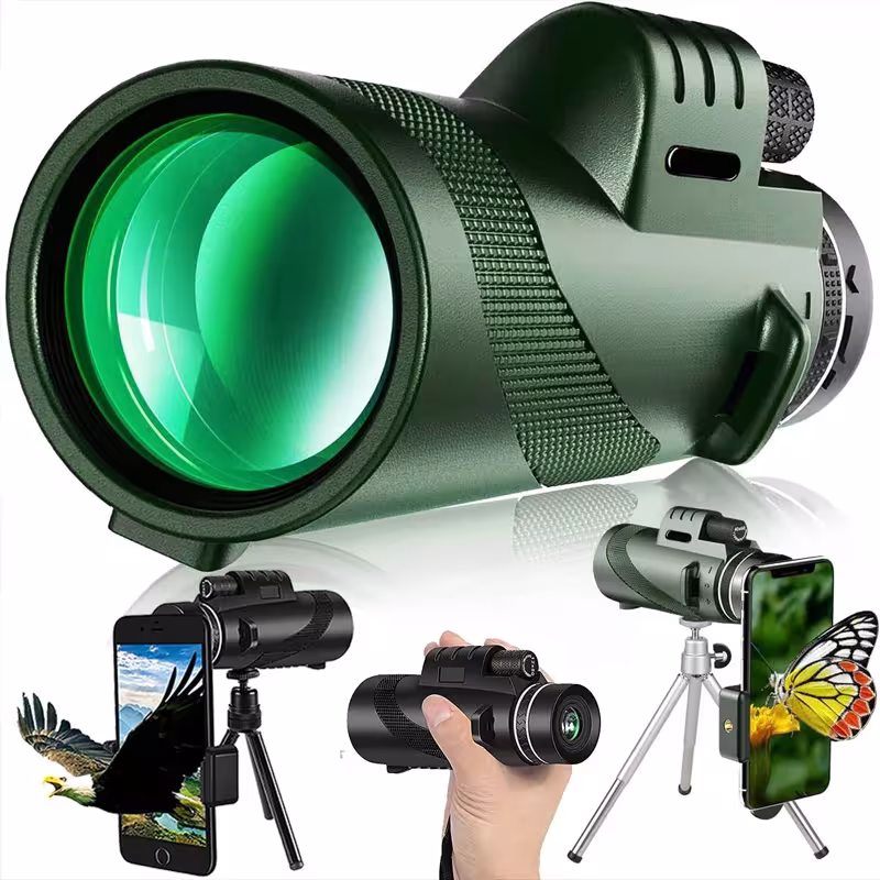 Telescopio portatile 80 × 100 con il premio BAK4 per la caccia e il campeggio