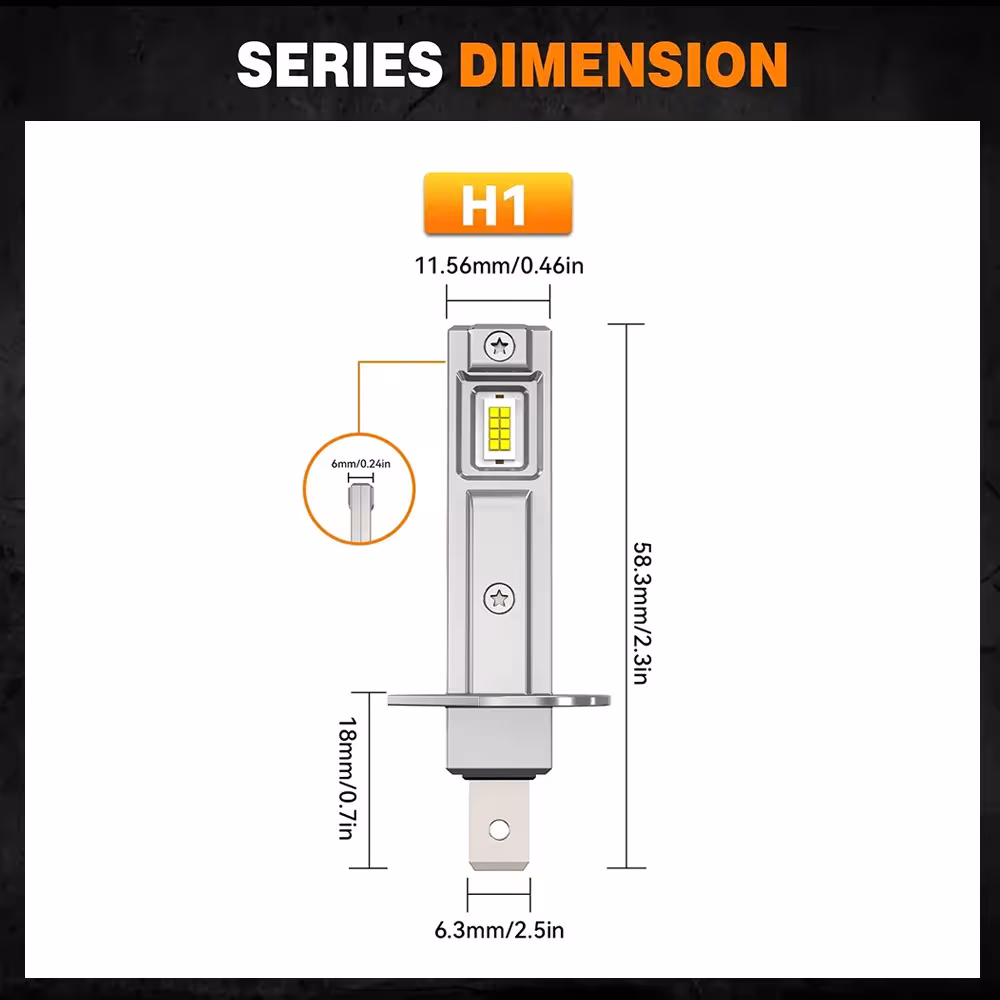 H1 LED car headlights