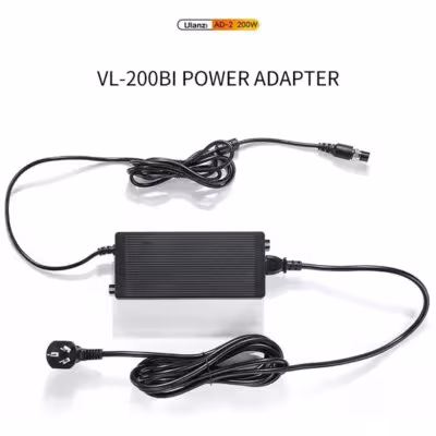 Ulanzi AD-2 200W Adaptador de suministro de luz V-Mount Ulanzi VL-200Bi COB para luz