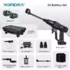 2 batteries avec seau