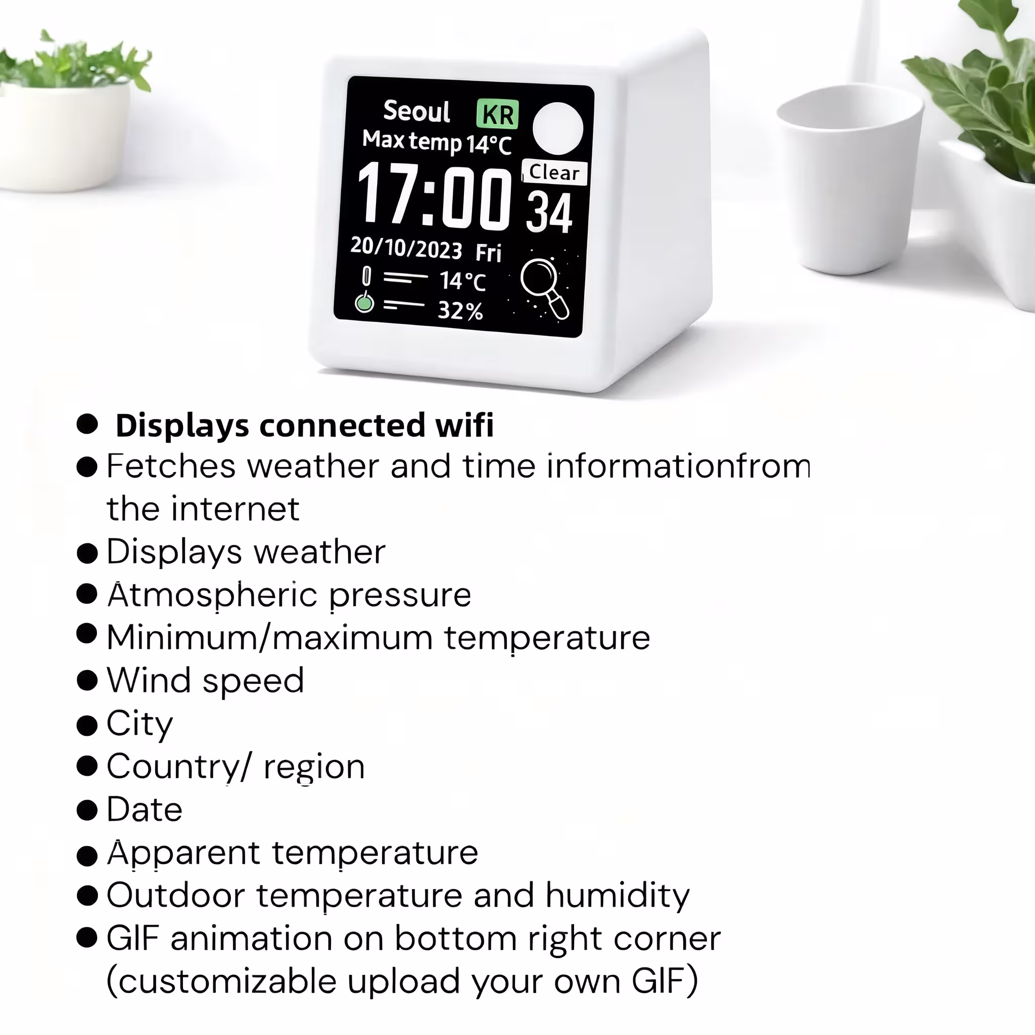 digital WiFi clock