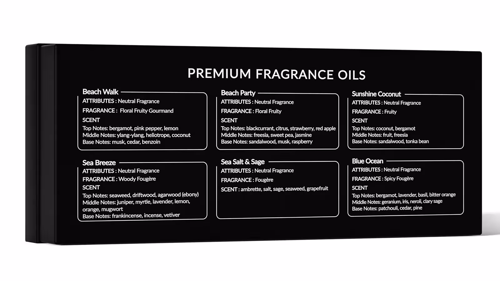 Aromatic oils for diffusers