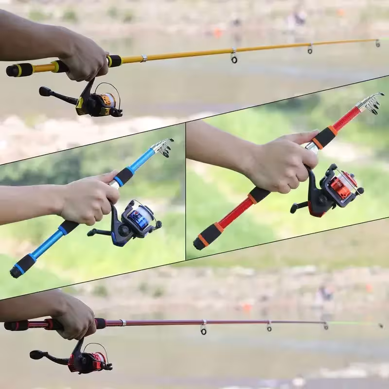 fishing set with roller