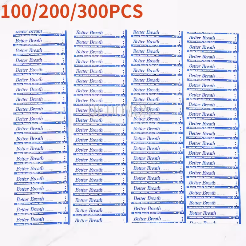 300/200/100 vnt. Nosies juostelės nuo šnarchimo geresniam kvėpavimui ir miegui