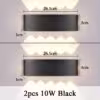 2 unidades - 10W - negro