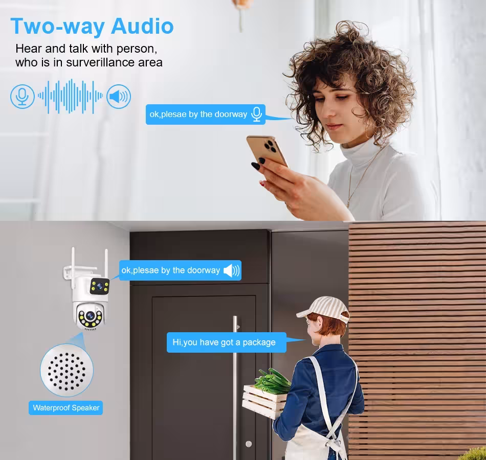 WiFi saugumo kamera sistema