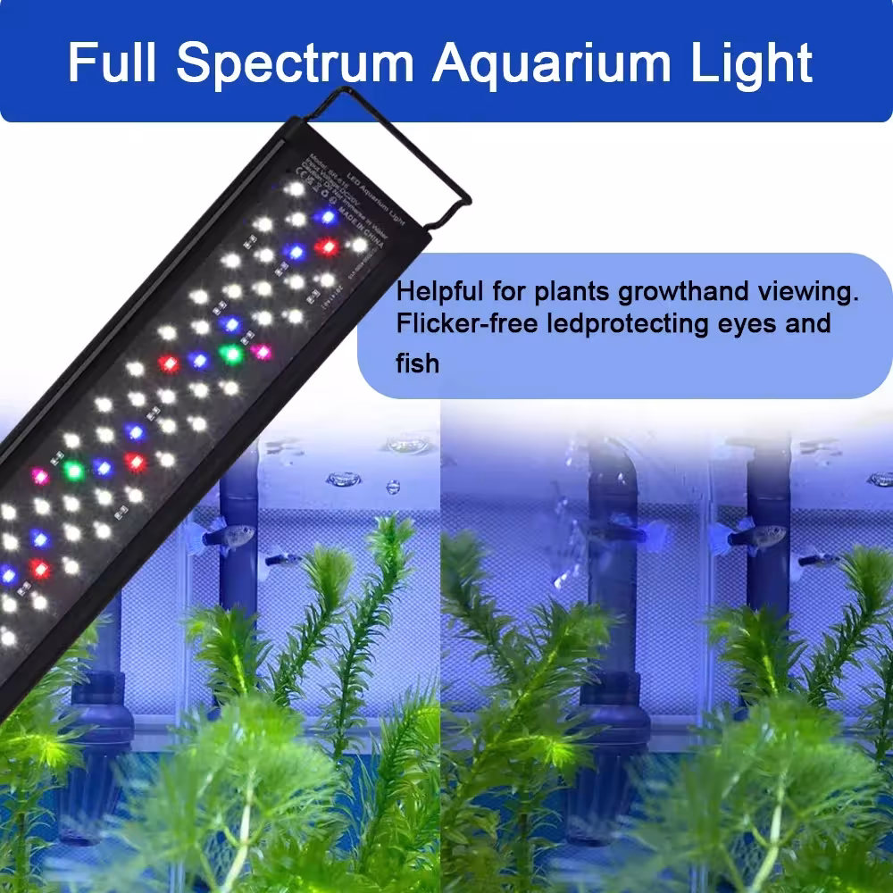 LED akvariumo apšvietimas su laikmačiu