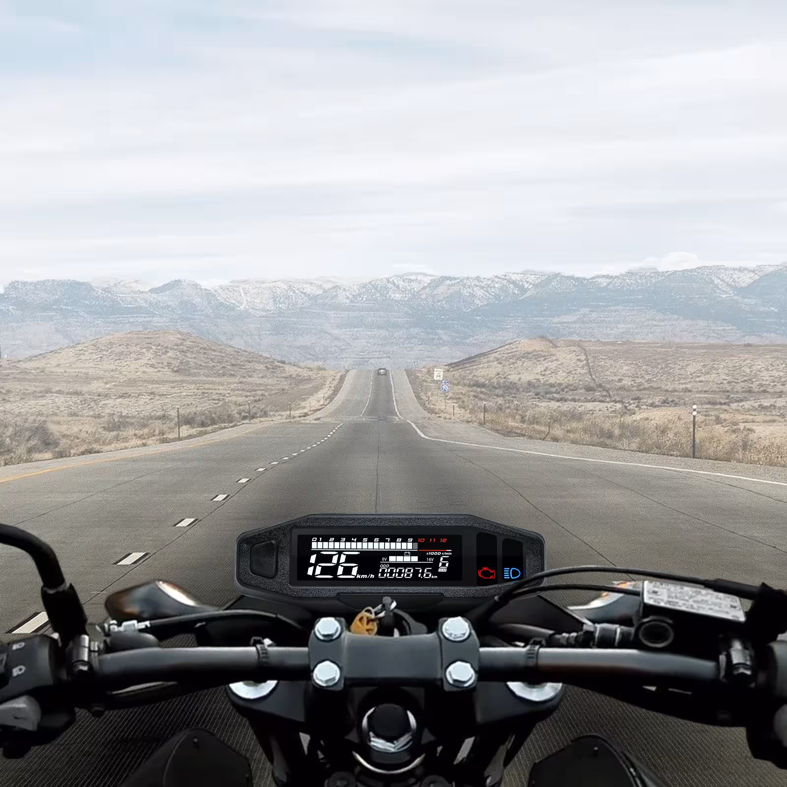 motorcycle speedometer LED