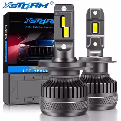 XSTORM H1 H4 H7 LED Canbus 140W 30000LM 6500K automobilių žibintų komplektas