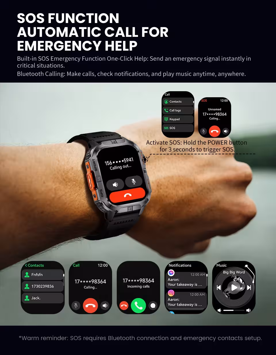 smartwatches with GPS compass
