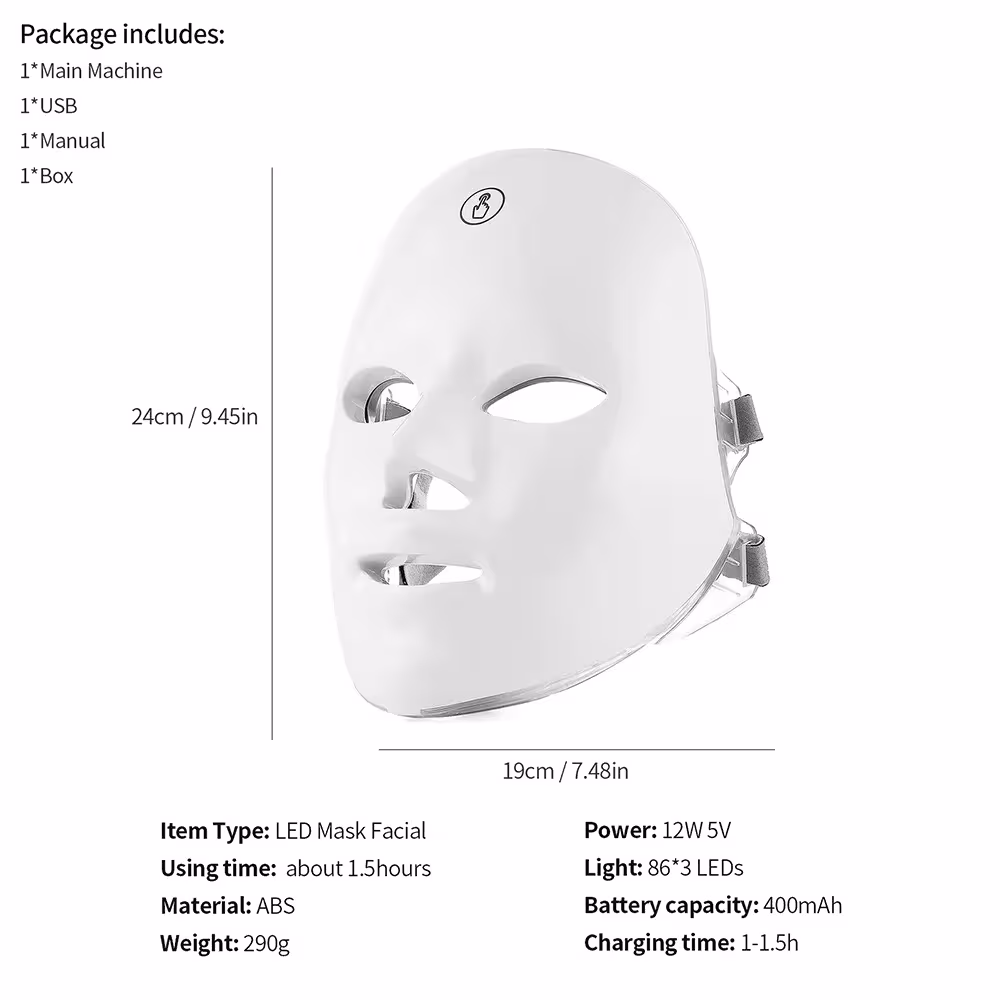 Masque facial LED Photon