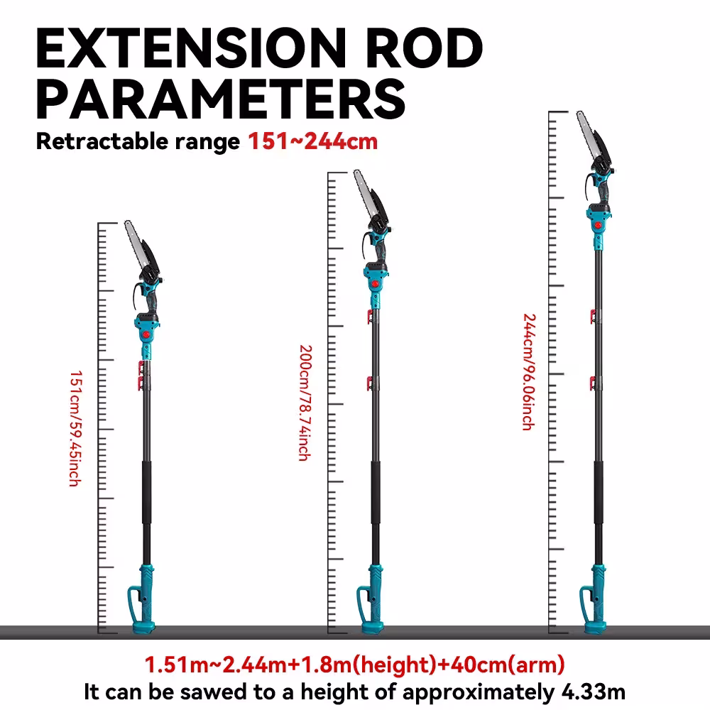 telescopic cutting of branches