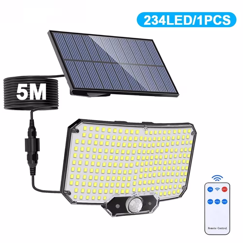 Apparecchio solare a parete LED con sensore di movimento