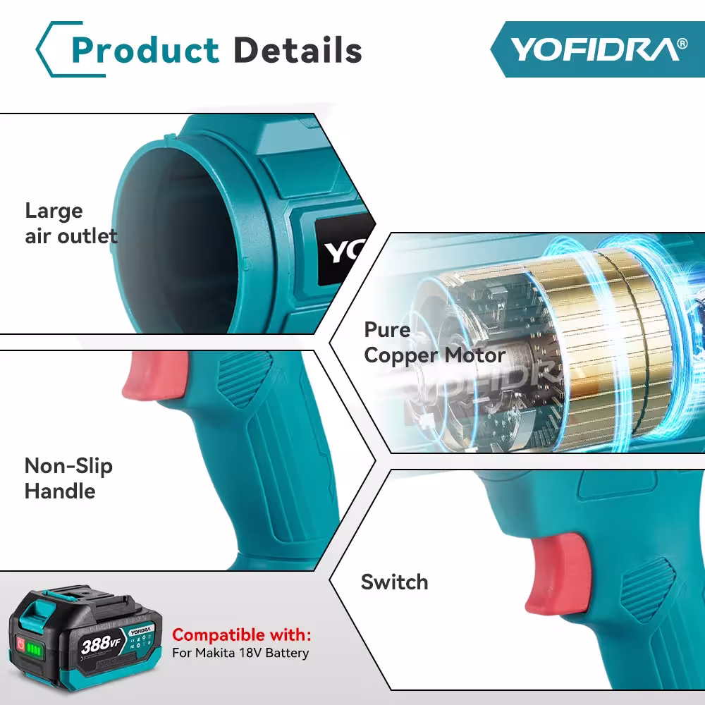 electric blower fan 18V