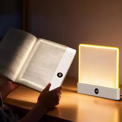LED reading lamp with eye protection and USB charging