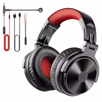 Cuffie da gaming wireless Oneodio Pro-M Bluetooth 5.2 con microfono rimovibile 110 ore