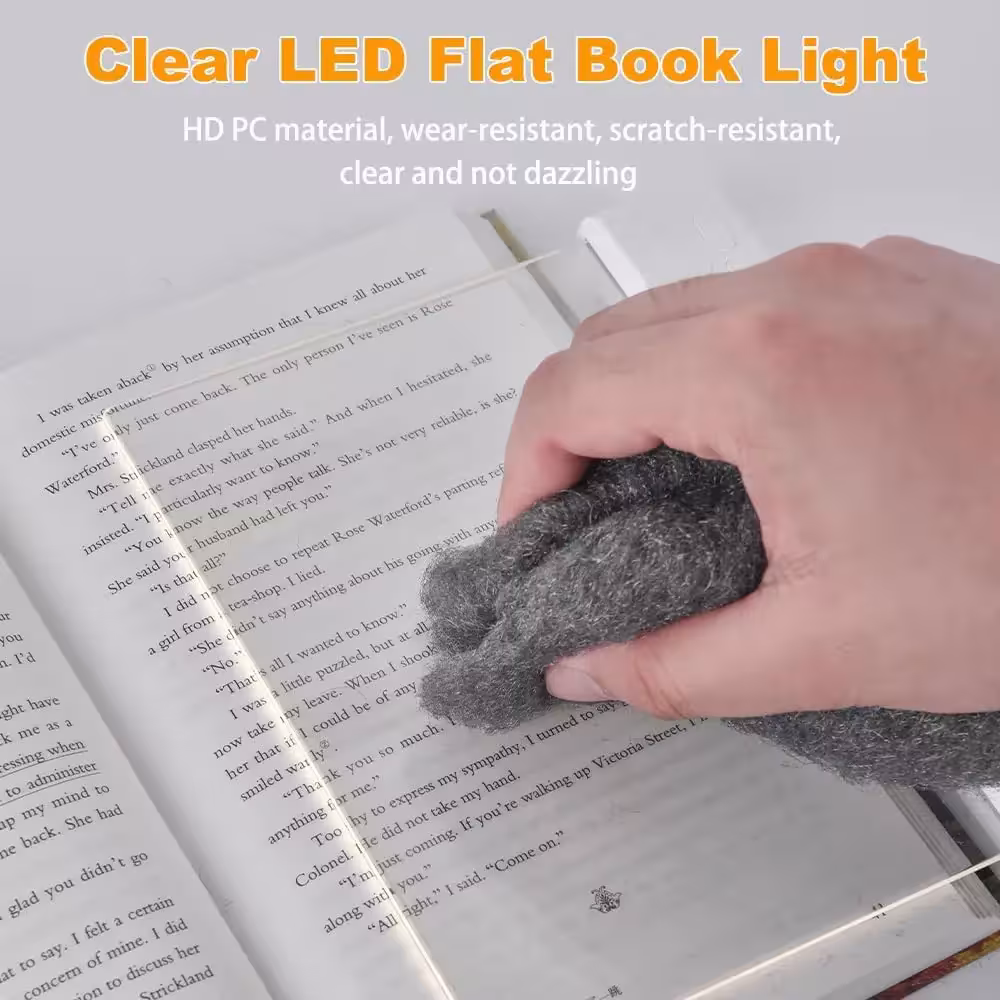 LED plokščia skaitymo lempa