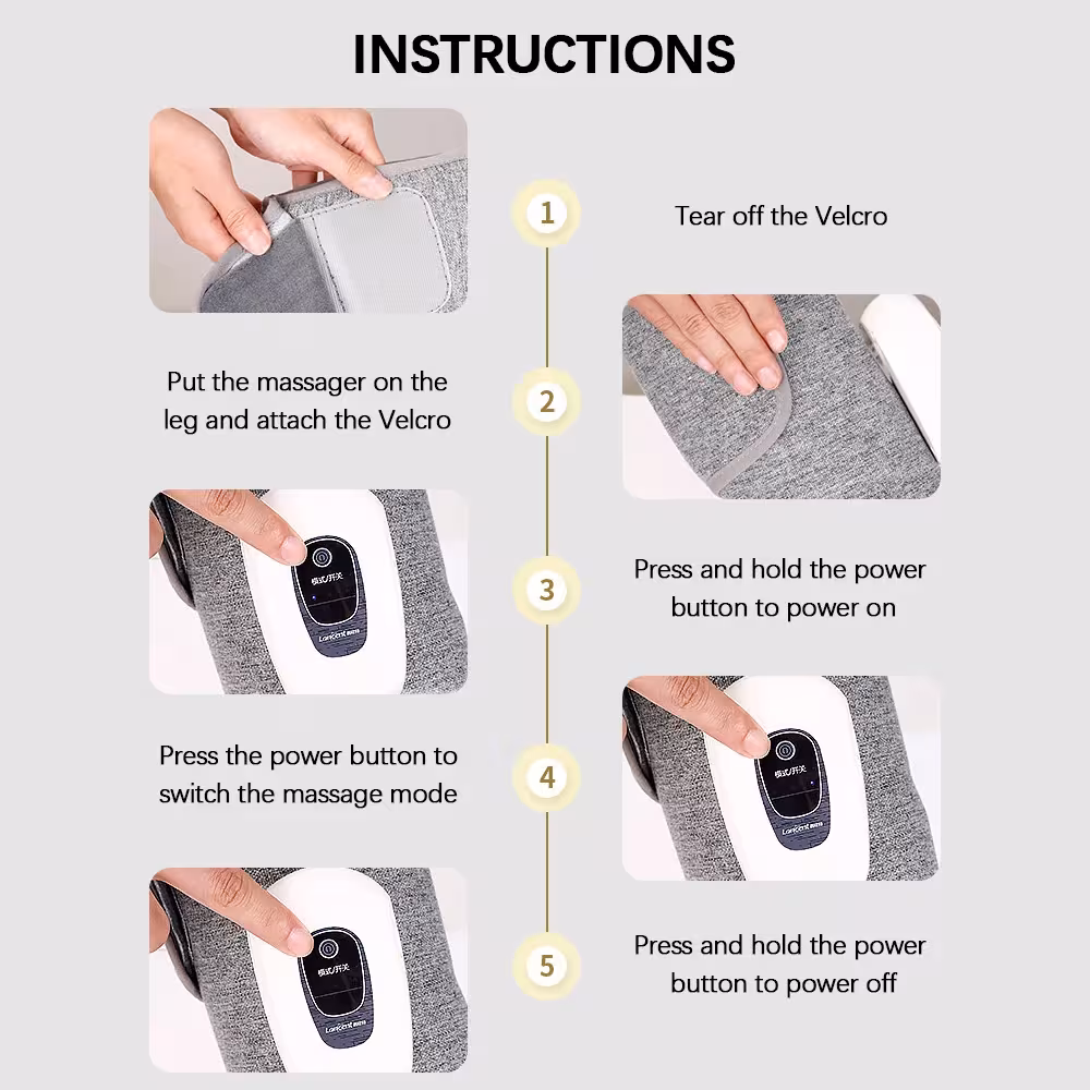 massaggiatore per polpacci a pressione d'aria
