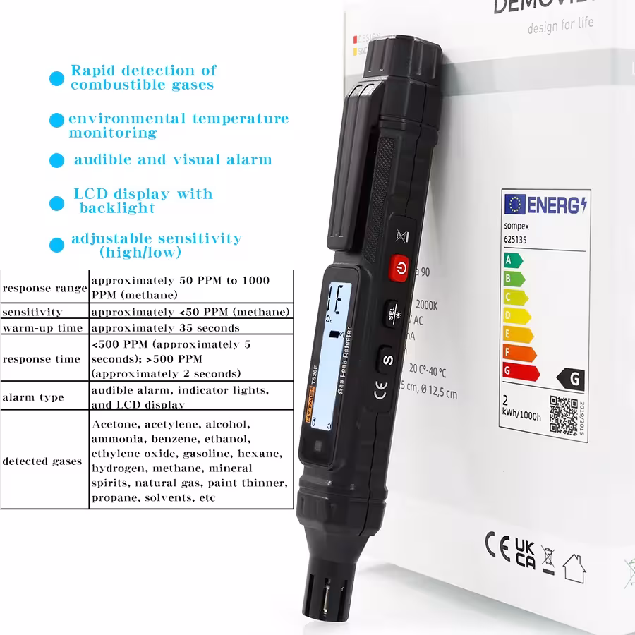 detector de fugas de gas