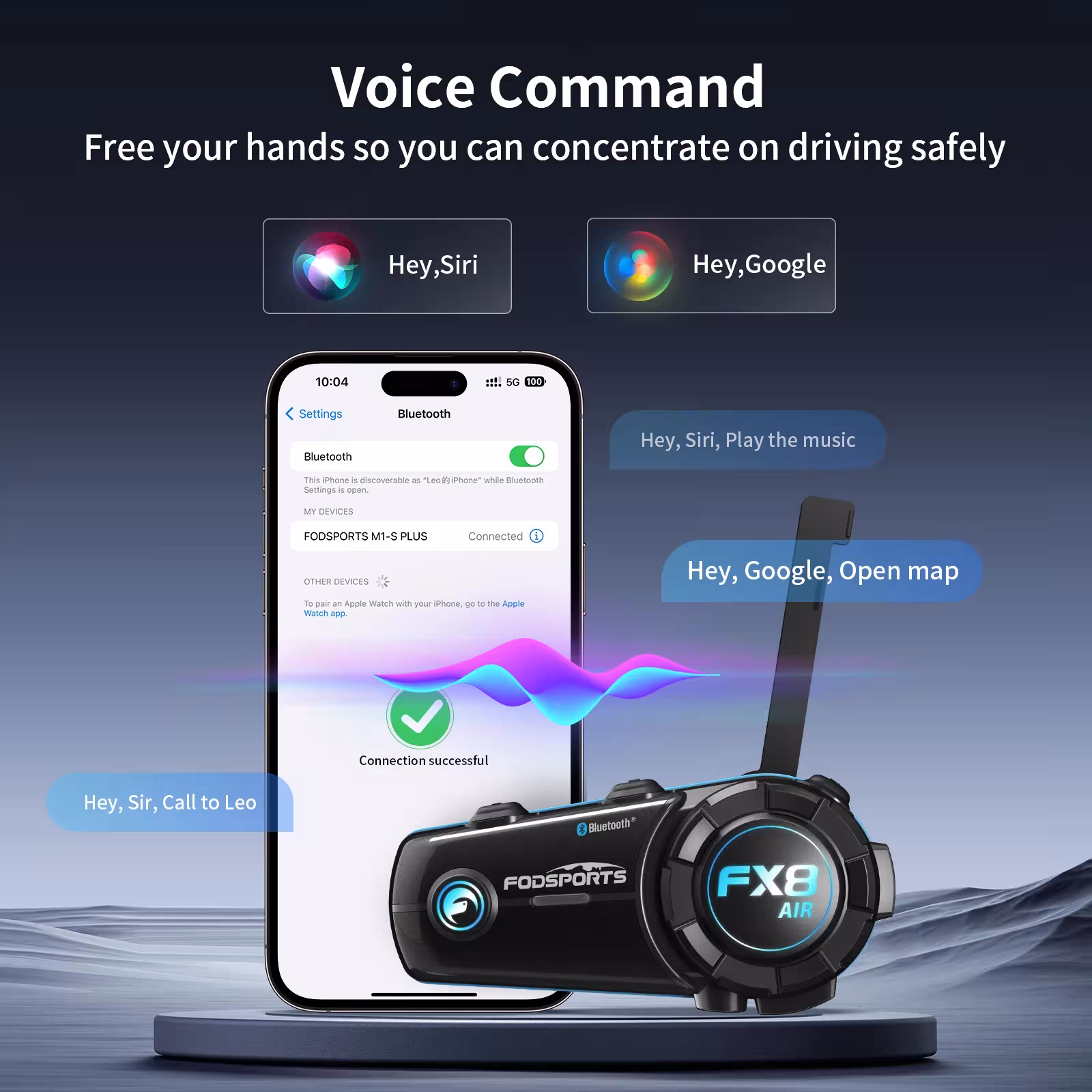 motorcycle helmet Bluetooth headset