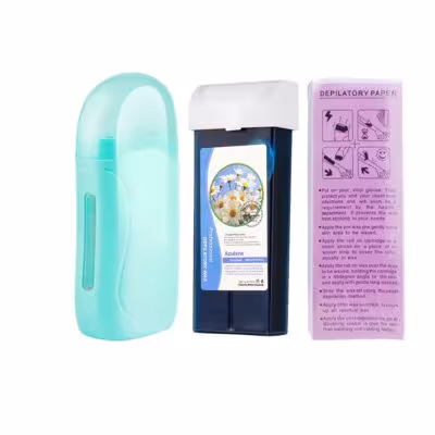 solido 3in1 rullo depilating cera riscaldatore per faccia e corpo con bande