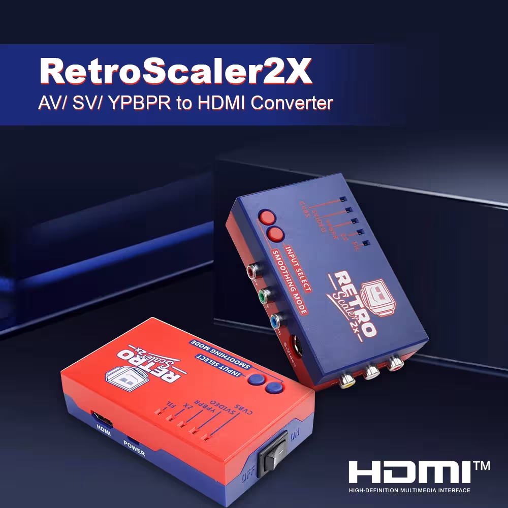 Retroscaler2x AV to HDMI Converter for line Dollar for retro game consoles