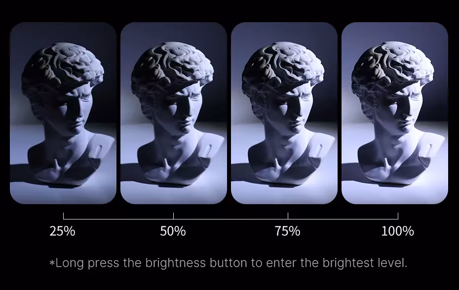 LED videography flashlight