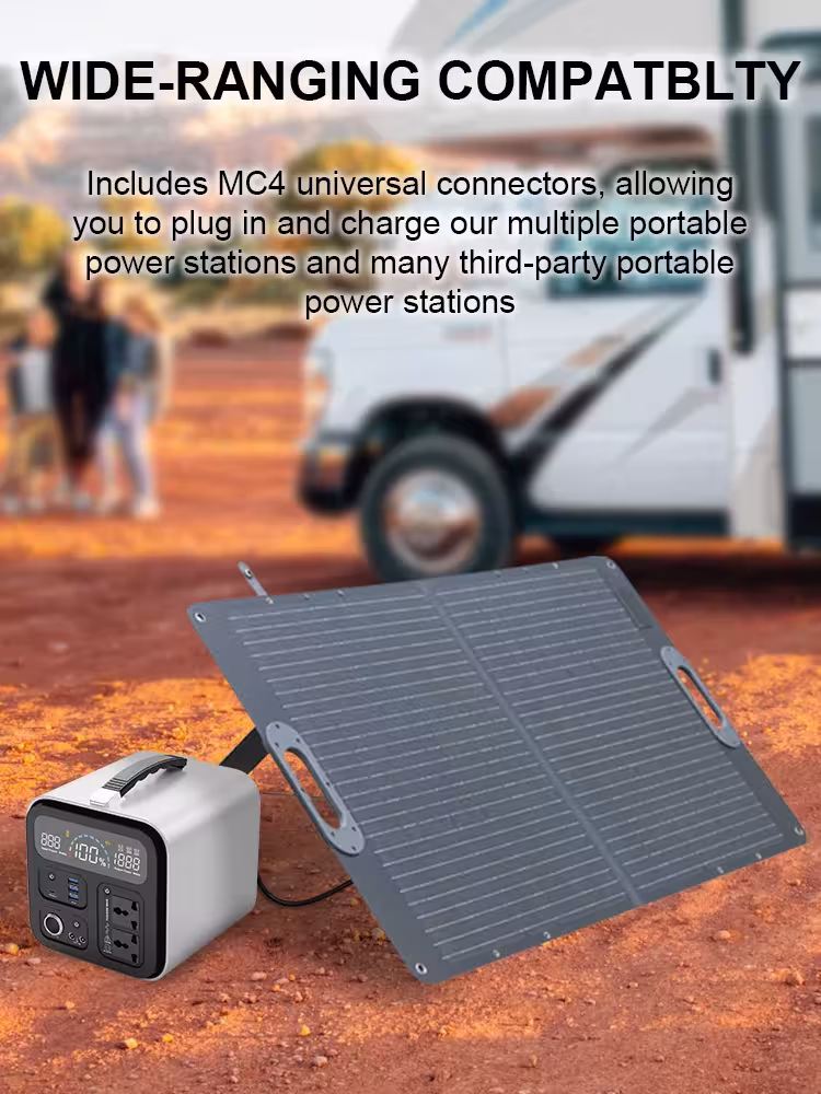 100W saulės skydelis sulankstomas