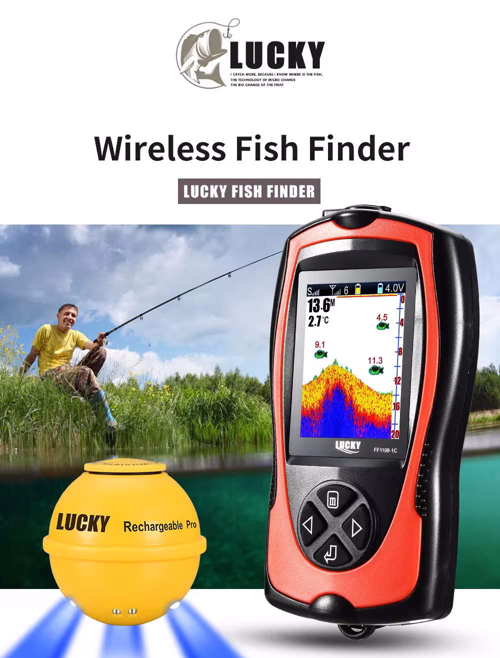 ecoscandaglio sensore wireless