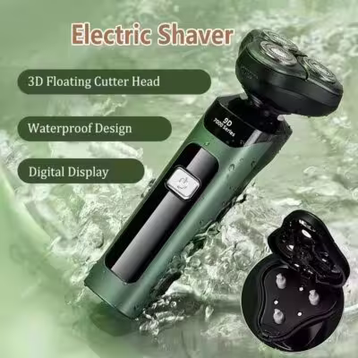 Rasoir électrique avec écran LED, rechargeable
