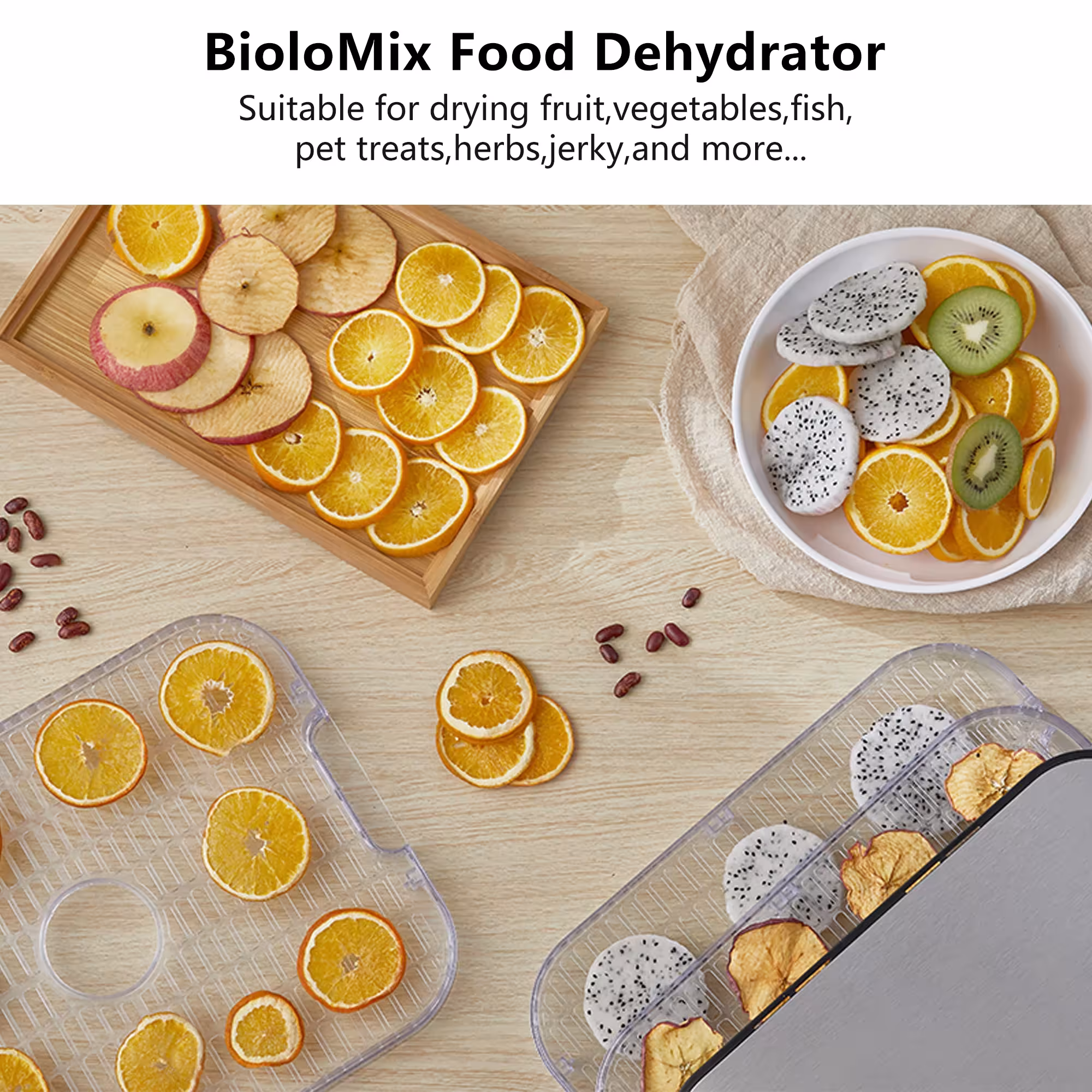 Food dehydrator with control