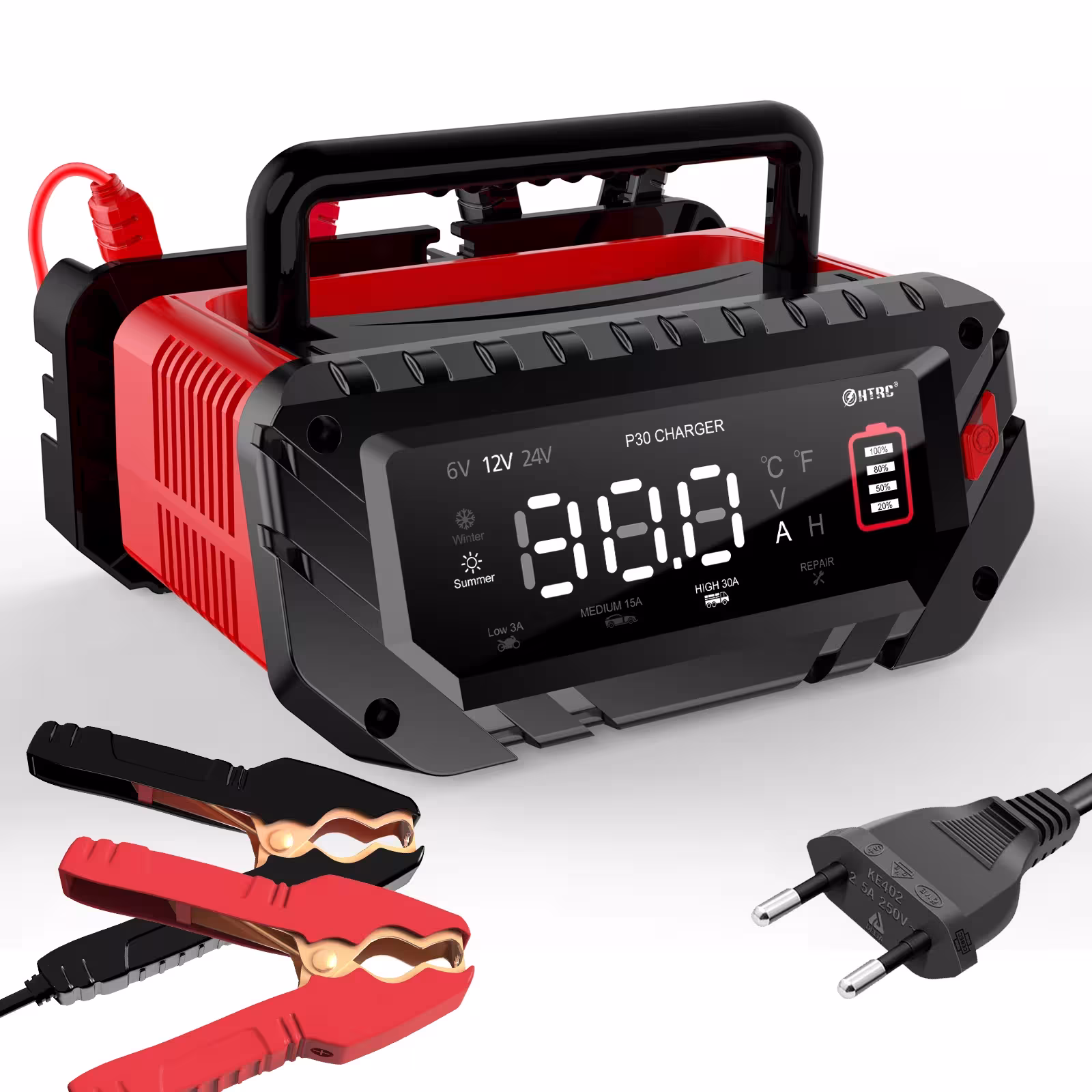 HTRC 26A / 30A / 40A car battery charger 6V / 12V / 24V LifePO4