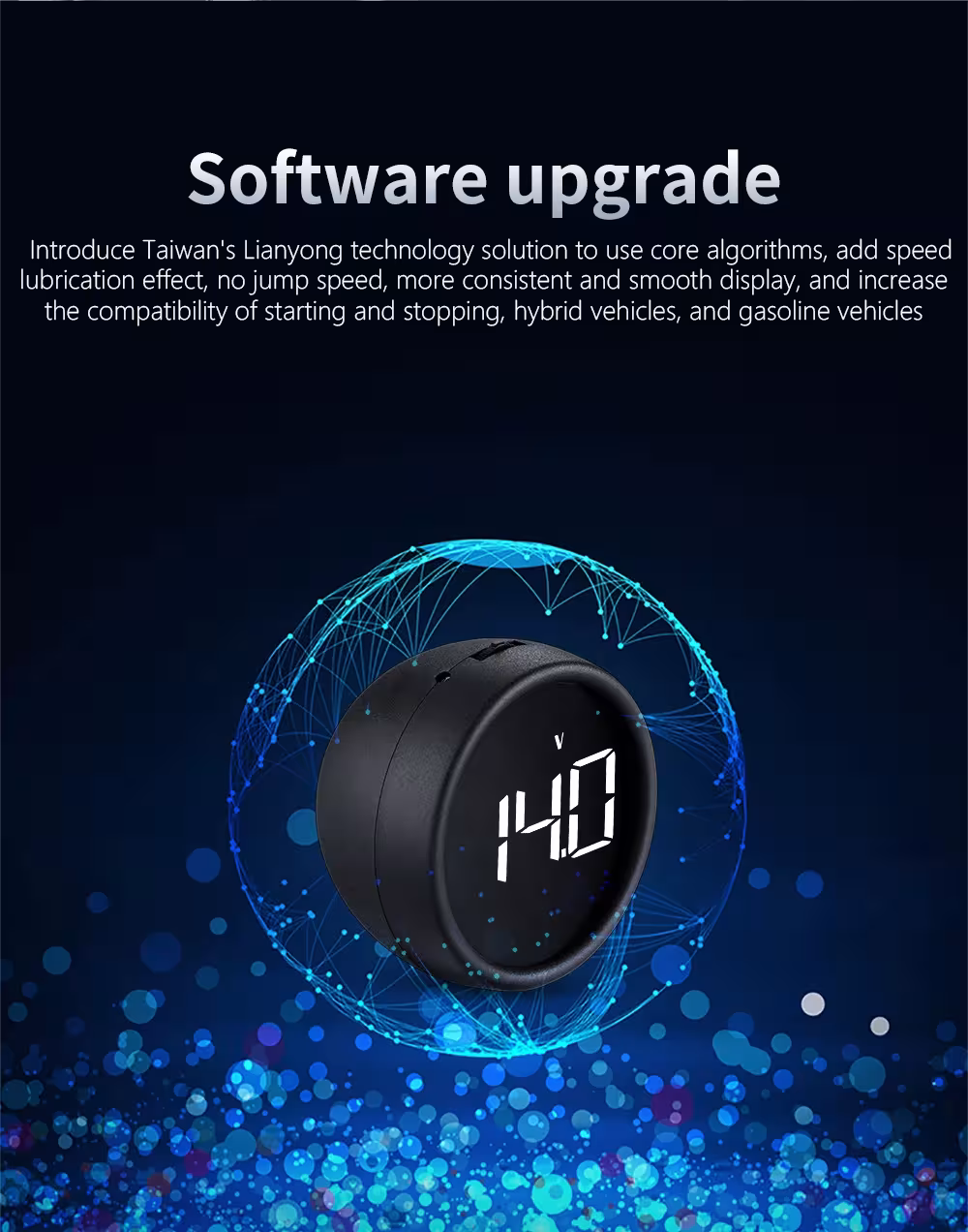 OBD2 HUD spidometras