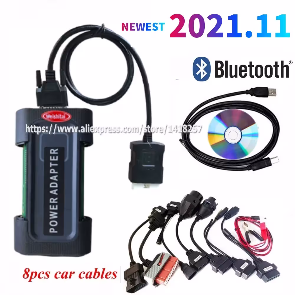Automobilių diagnostikos skaitytuvas OBD2 2026 su USB Bluetooth 2021.11