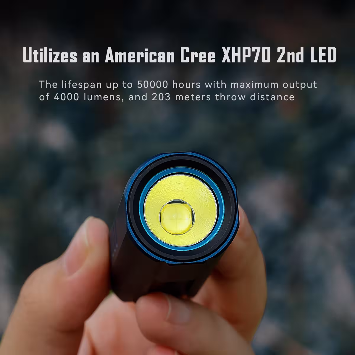 lampe de poche rechargeable 4000 lumen