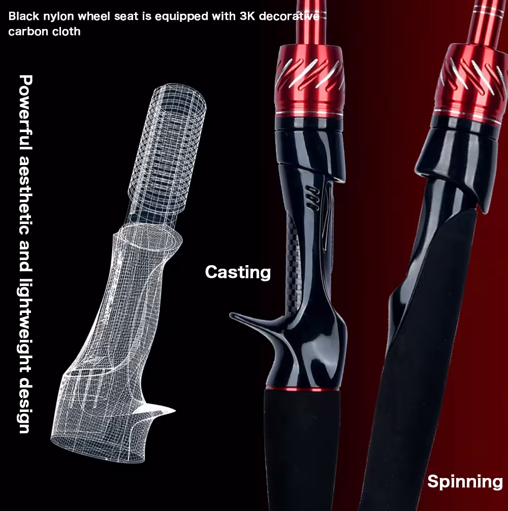 bollitore di pesca Carbon 1.8m